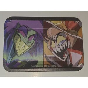 Alastor Lucifer Small Metal Rolling Tray 7x5 Hazbin Hotel Utility Tin Valet Tray